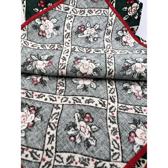 Vintage Jonelle Floral Cotton Napkins Handkerchief 100% Cotton Great Britain - Picture 4 of 9